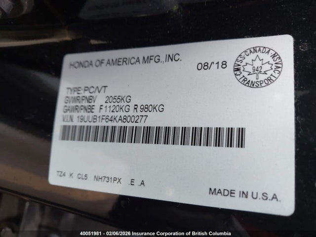 Acura Tlx Technology/a-spec 2019 19UUB1F64KA800277 Image 9