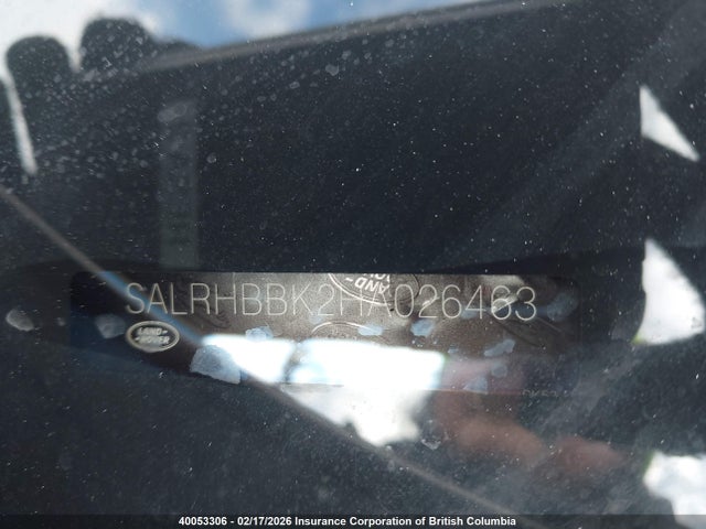 SALRHBBK2HA026463 Land Rover Discovery Diesel Td6 Hse Luxury