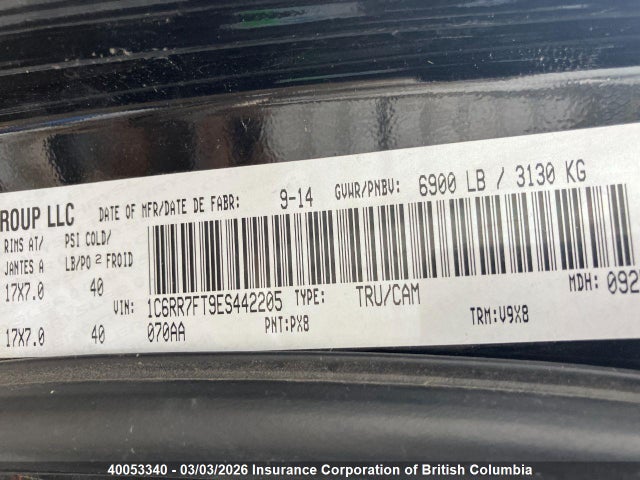 RAM 1500 St 2014 1C6RR7FT9ES442205 Image 6