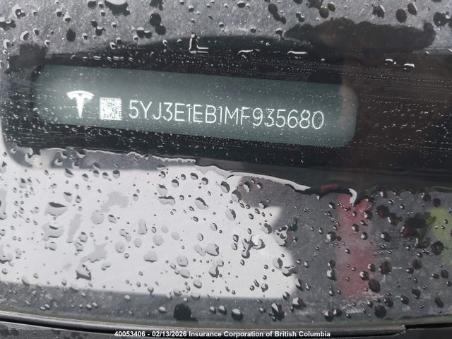 5YJ3E1EB1MF935680 Tesla MODEL 3