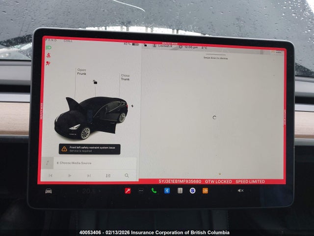 5YJ3E1EB1MF935680 Tesla MODEL 3