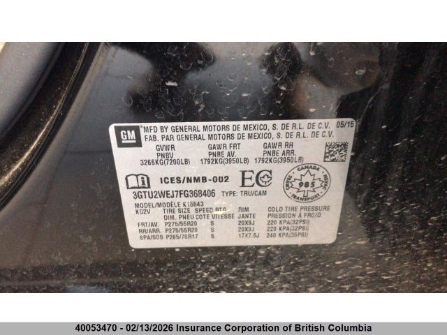 3GTU2WEJ7FG368406 GMC Sierra 1500 Denali