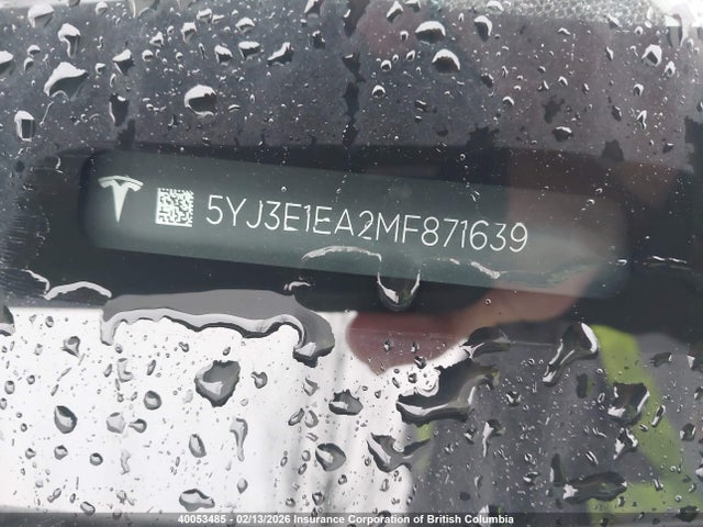5YJ3E1EA2MF871639 Tesla MODEL 3