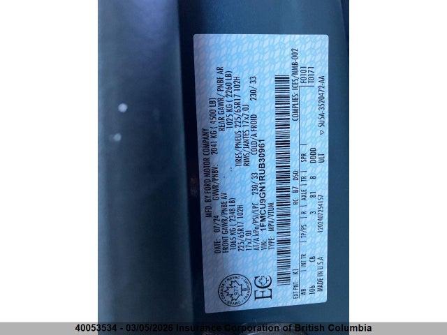 Ford Escape Active 2024 1FMCU9GN1RUB30961 Image 7