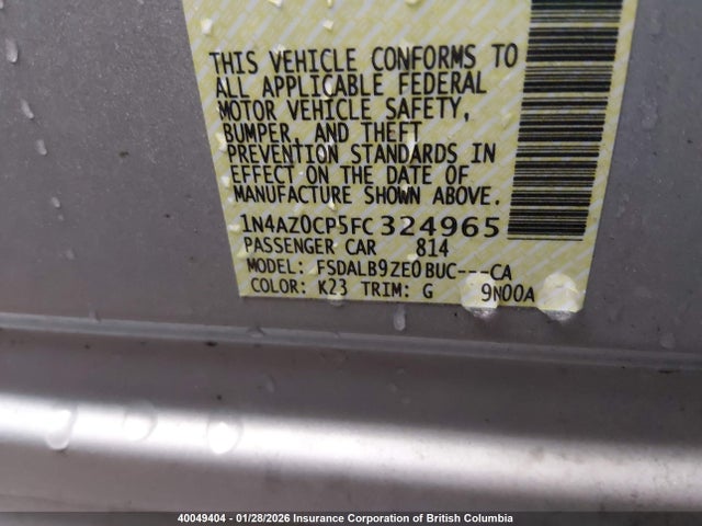 1N4AZ0CP5FC324965 Nissan Leaf S/sv/sl