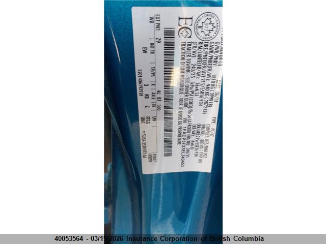 1FADP3F23EL343453 Ford Focus
