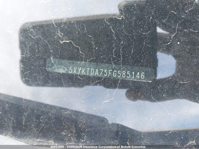 5XYKTDA75FG585146 KIA SORENTO LX