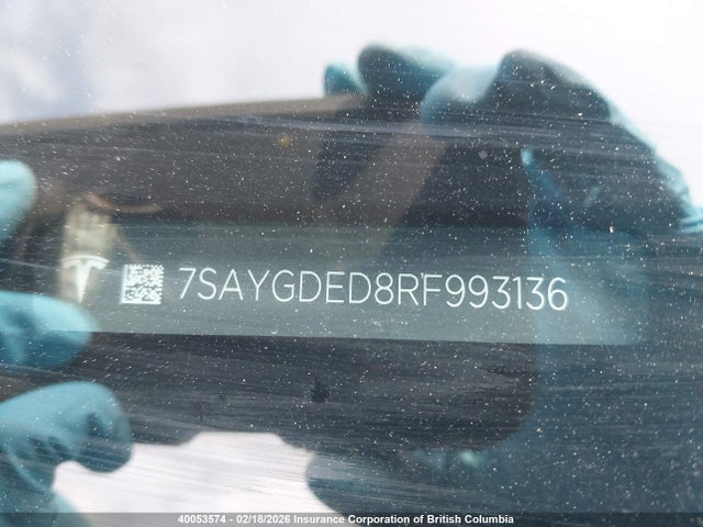 7SAYGDED8RF993136 Tesla Model Y