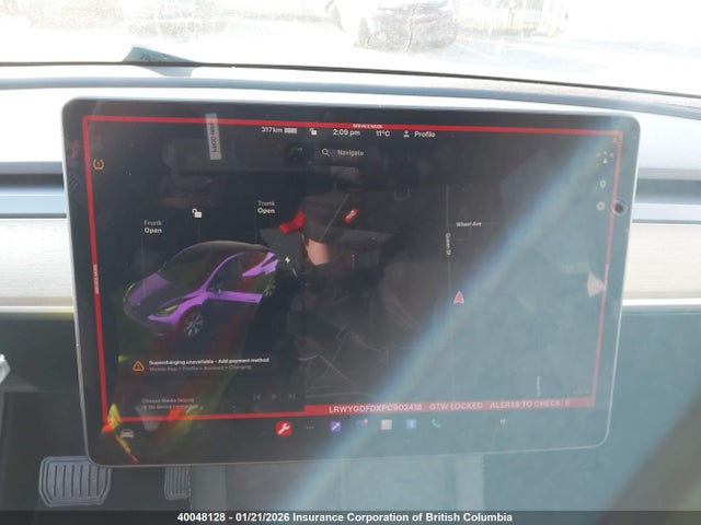 LRWYGDFDXPC902418 Tesla Model Y