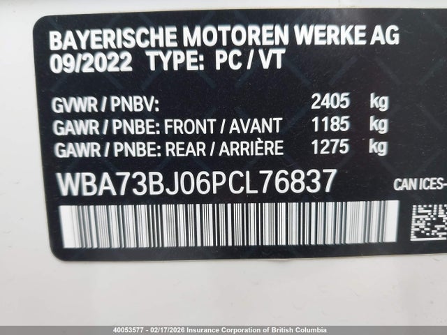 BMW 540I 2023 WBA73BJ06PCL76837 Image 9