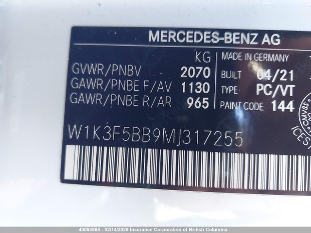 Mercedes-Benz A 35 4mtic 2021 W1K3F5BB9MJ317255 Image 9
