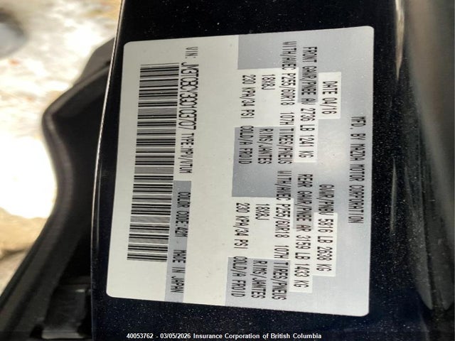 JM3TCBCY3G0103707 Mazda CX-9