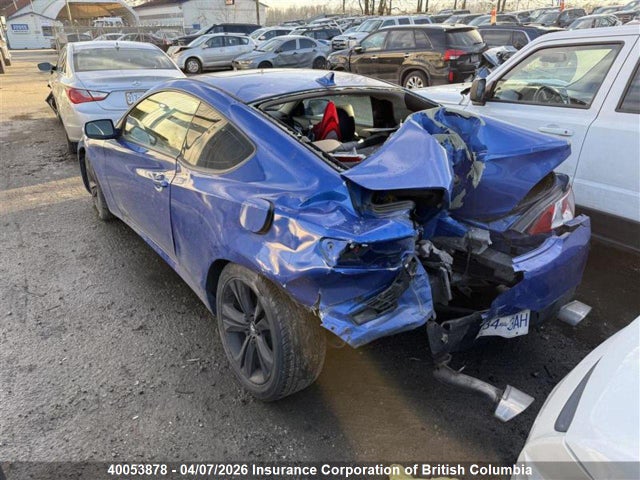 40053878 :رقم المزاد ، KMHHU6KH1AU022818 vin ، 2010 Hyundai Genesis Coupe 3.8l مزاد بيع