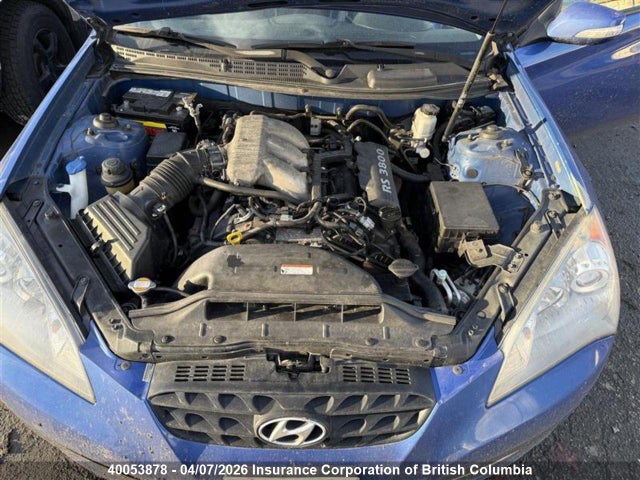 40053878 :رقم المزاد ، KMHHU6KH1AU022818 vin ، 2010 Hyundai Genesis Coupe 3.8l مزاد بيع