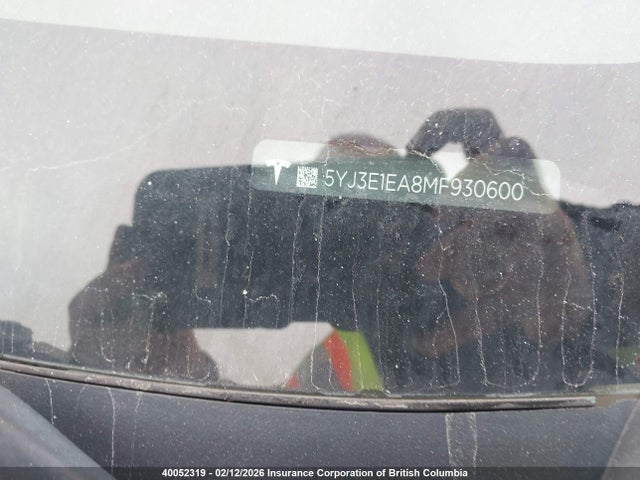 5YJ3E1EA8MF930600 Tesla MODEL 3
