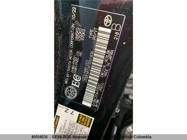 JTDBCMFE8P3001836 Toyota Corolla Le/se/xle