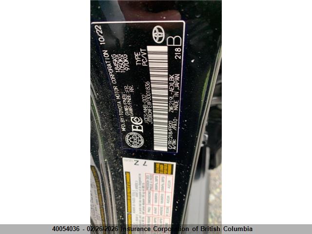 JTDBCMFE8P3001836 Toyota Corolla Le/se/xle