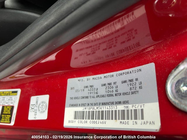 Mazda 3 Preferred Plus 2019 JM1BPBLM5K1143313 Image 5