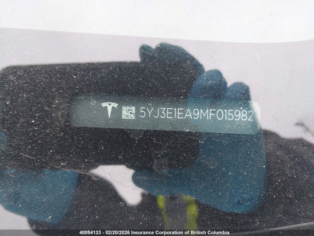 5YJ3E1EA9MF015982 Tesla MODEL 3