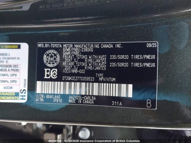 2T2GKCEZ7TC059523 Lexus Nx Nx 350h
