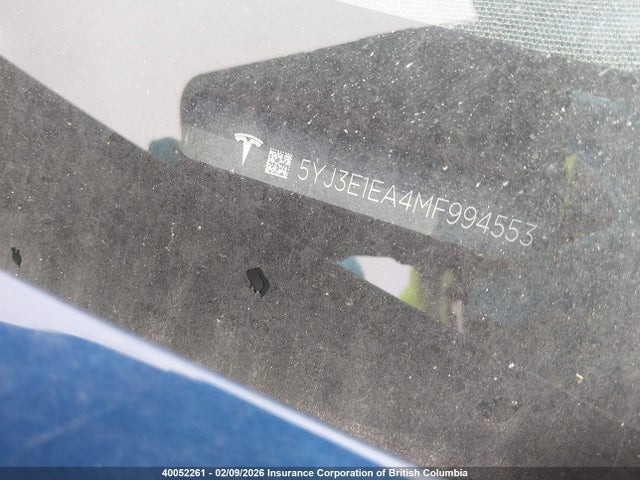 5YJ3E1EA4MF994553 Tesla MODEL 3