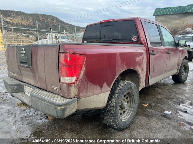 40054189 :رقم المزاد ، 1N6AA07B94N552949 vin ، 2004 Nissan Titan مزاد بيع