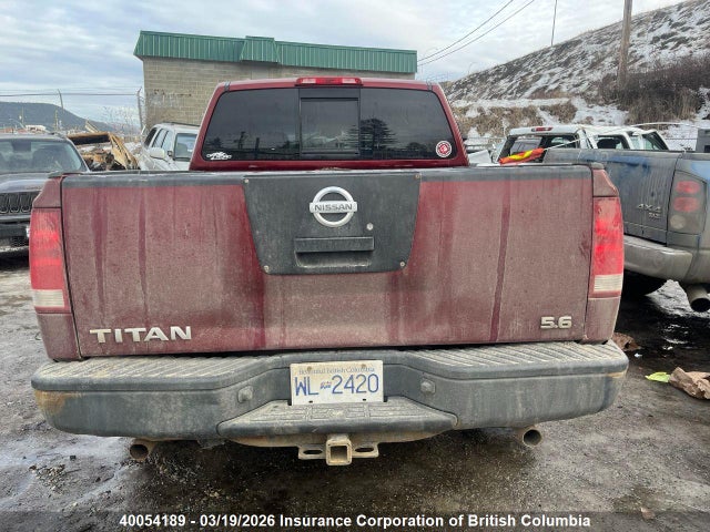 40054189 :رقم المزاد ، 1N6AA07B94N552949 vin ، 2004 Nissan Titan مزاد بيع