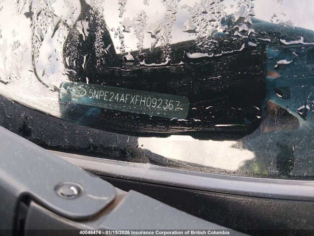5NPE24AFXFH092367 Hyundai SONATA SE