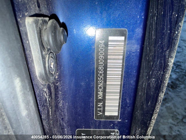Aukcja sprzedaży 2008 Hyundai Accent Gs, vin: KMHCN35C68U090094, numer aukcji: 40054285