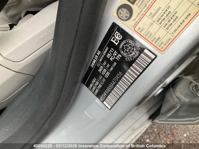 Продажа на аукционе авто 2011 Mercedes-benz E 550 4matic, vin: WDDHF9AB0BA470456, номер лота: 40054320