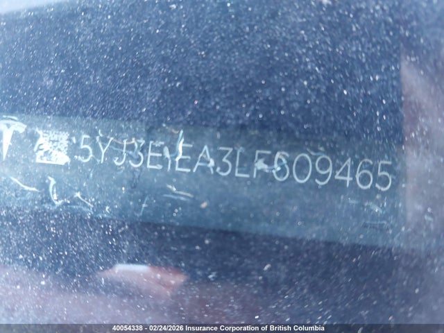 5YJ3E1EA3LF609465 Tesla MODEL 3
