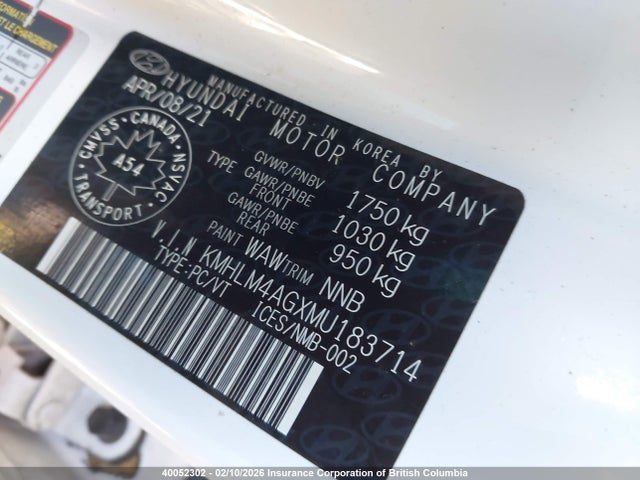 KMHLM4AGXMU183714 Hyundai ELANTRA SEL