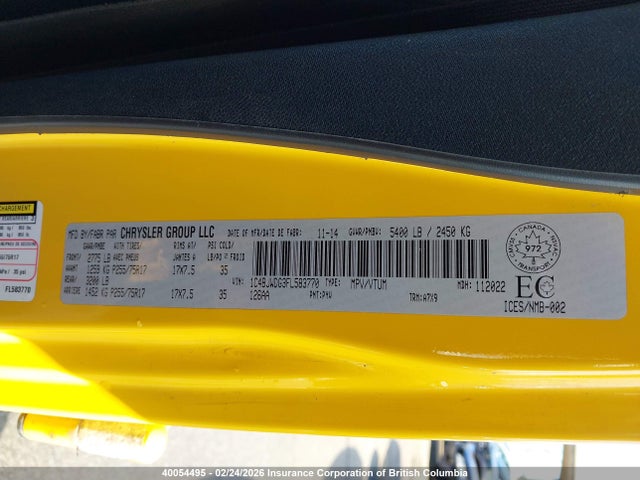 1C4BJWDG3FL583770 Jeep Wrangler Unlimited Sport