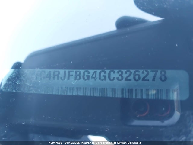1C4RJFBG4GC326278 Jeep Grand Cherokee Limited