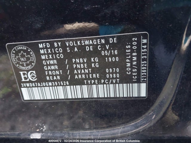3VWD67AJ0GM391526 Volkswagen Jetta