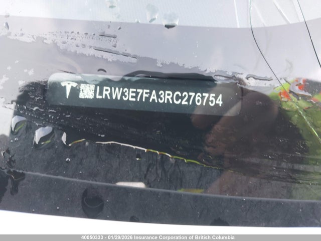 LRW3E7FA3RC276754 Tesla MODEL 3