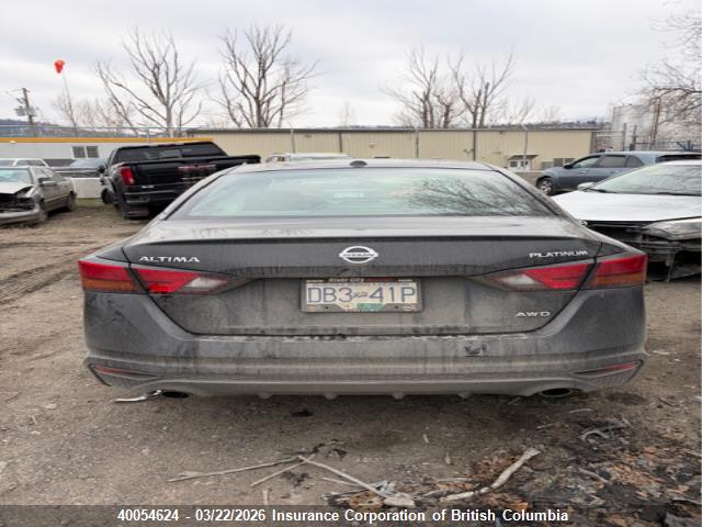 40054624 :رقم المزاد ، 1N4BL4FW0LN301142 vin ، 2020 Nissan Altima Platinum مزاد بيع
