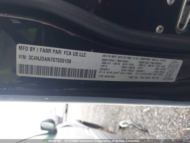 Jeep Compass Sport 2025 3C4NJDAN7ST520139 Image 9