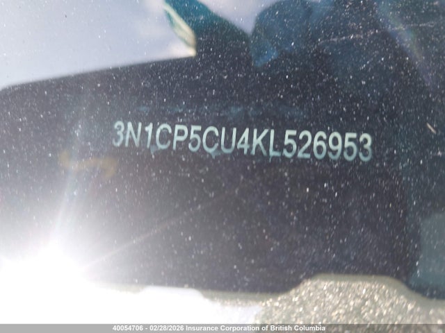 3N1CP5CU4KL526953 Nissan Kicks