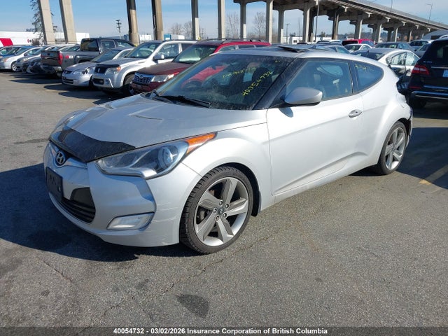 2013 Hyundai Veloster მანქანა იყიდება აუქციონზე, vin: KMHTC6AD2DU125200, აუქციონის ნომერი: 40054732