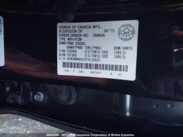 2HKRM4H37FH120021 Honda CR-V LX