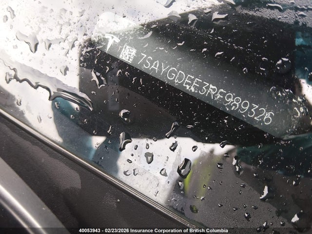 7SAYGDEE3RF989326 Tesla Model Y