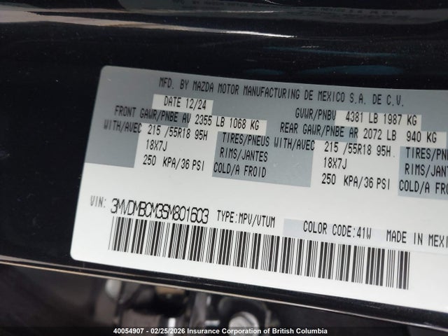 3MVDMBCM3SM801603 Mazda CX-30