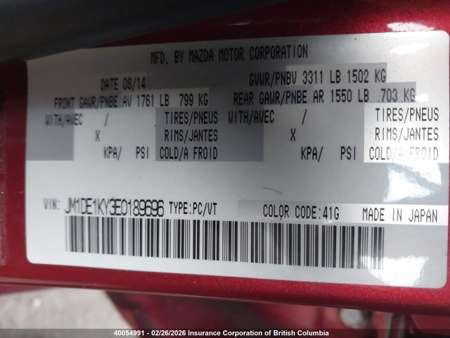 Mazda Mazda2 Sport 2014 JM1DE1KY3E0189696 Image 9