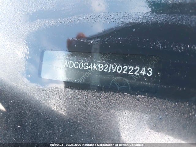 WDC0G4KB2JV022243 Mercedes-Benz Glc 300 4matic