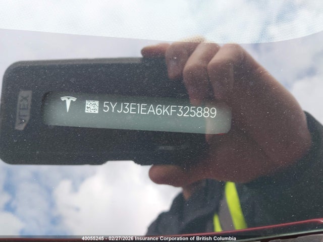 5YJ3E1EA6KF325889 Tesla MODEL 3