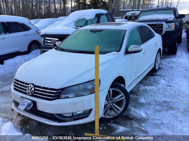 40055255 :رقم المزاد ، 1VWCN7A39CC033322 vin ، 2012 Volkswagen Passat Sel مزاد بيع