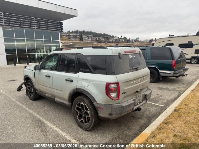 40055265 :رقم المزاد ، 3FMCR9B6XNRD60016 vin ، 2022 Ford Bronco Sport Big Bend مزاد بيع