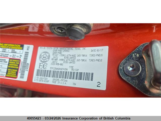 Aukcja sprzedaży 2017 Toyota Tacoma Dbl Cab/sr/trdspt/or/pro, vin: 5TFCZ5AN2HX074386, numer aukcji: 40055423