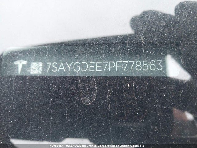 7SAYGDEE7PF778563 Tesla Model Y